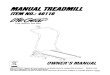 40110-Manual Treadmill Manual