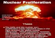 Nuclear Proliferation 2008