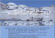 Origins of the American Republic