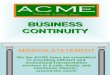STEPS Acme Truck Business Continuity