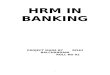 Hrm in Banking