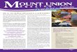 Mount Union Magazine in Brief, Issue I 2012