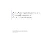 Assignment on Renaissance Architecture- 080113