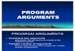 P14 Program Arguments