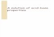 Properties of Acid-base Solution