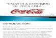 Expansion and Growth of COCA COLA