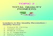 Topic Two - TQ Pioneers New