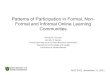 Patterns of Participation in Formal, Non-Formal, and Informal Online Learning Environments