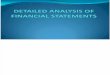 Detailed Analysis of Financial Statement