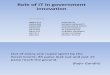 Role of IT in Government Innovation