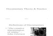 Documentary Theory & Practice