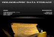 Holographic Data Storage PPT by Manu G R