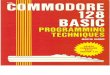 Commodore 128 BASIC Programming Techniques