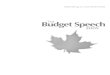 Canadian Budget Speech 2007