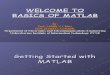 BASICS OF MATLAB 1 120209 MIT AURANGABAD