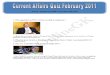 Current Affairs Quiz February - 2011 - TheOnlineGK