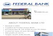 Consumer Behaviour (Federal Bank)