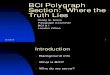 BCI Polygraph Section: Where the Truth Lies 1