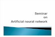 Seminar on Artificial Neural Network