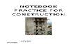 Notebook Practice for Construction