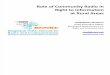 Role of Community Radio in Right To Information in Bangladesh: In Context of Information Commission, Bangladesh