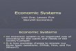 Unit One Section Five Econ Systems