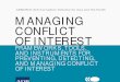 Managing Conflict Interest