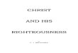 Christ And His Righteousness - E.J.Waggoner