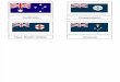 Australian Flags - 3 Part Cards