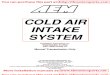 AEM Cold Air Intake 21-518 Installation Instructions