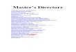 Master’s Directory