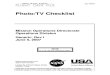 NASA Space Shuttle Photo - TV Systems Checklist