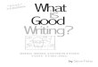 What is a Good Writing