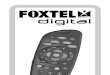 FOXTEL REMOTE CONTROL SD ... instruction manual faq User Guide ... prd2 