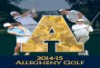 2014-15 Allegheny College Golf Guide