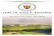 Italia Golf Tours Broschüre 01 / 15