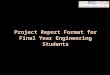 Project report format for final year engineering students