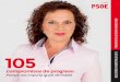 Programa Electoral: 105 Compromisos de progreso. PSOE Quart de Poblet 2015