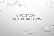 Christian denominations