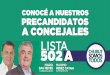 Lista 502 A . Precandidatos a Concejales