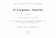 Corpus juris vol I (სამართალმცოდნეობის საკითხები)