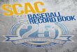 2016 SCAC Baseball Fact & Record Book