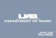 UAB Department of Music Brochure