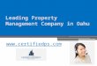 Leading Property Management Company in Oahu -