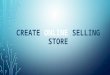 Create online selling store