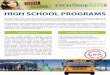 High school program general info