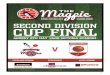 Division 2 Cup Final Souvenir Programme May 2016