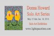 Donna Howard - Solo Art Series - Event Postcard