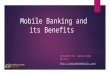 Mobile banking and its benefits