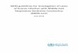 WHO guidelines for investigation of cases of human infection with 